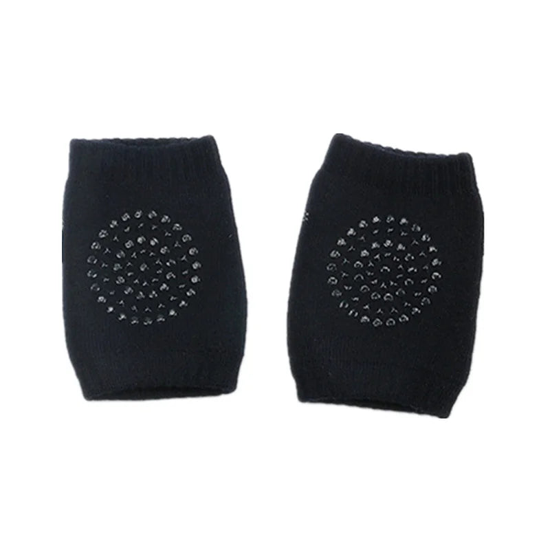 1 Pair Baby Knee Pads Cotton Crawling Elbow Pads Safety Knee Pads Leg Pads Blue