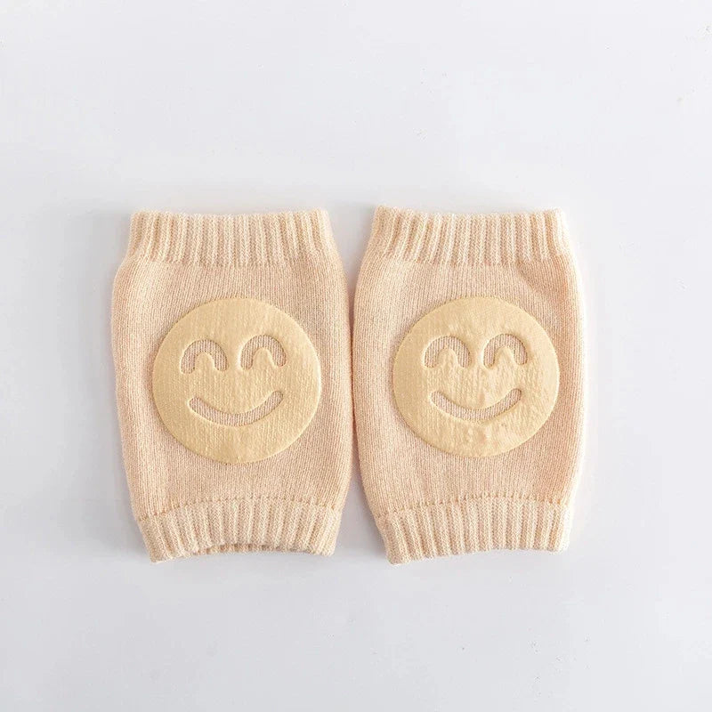 1 Pair Baby Knee Pads Cotton Crawling Elbow Pads Safety Knee Pads Leg Pads Blue