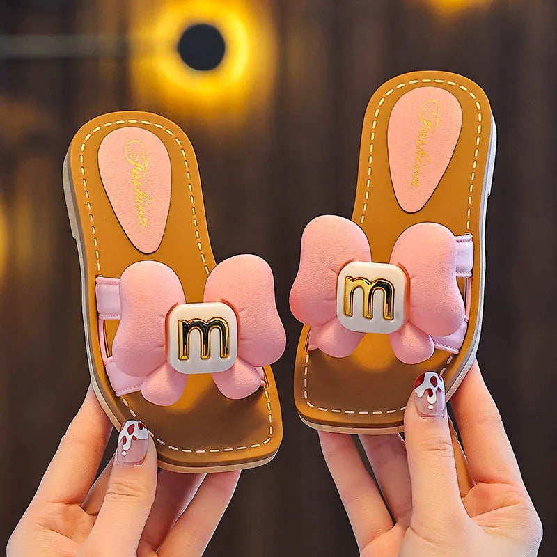 Children Slippers Kids Summer Cartoon Beach Shoes Girls Baby Soft Sole Non-Slip