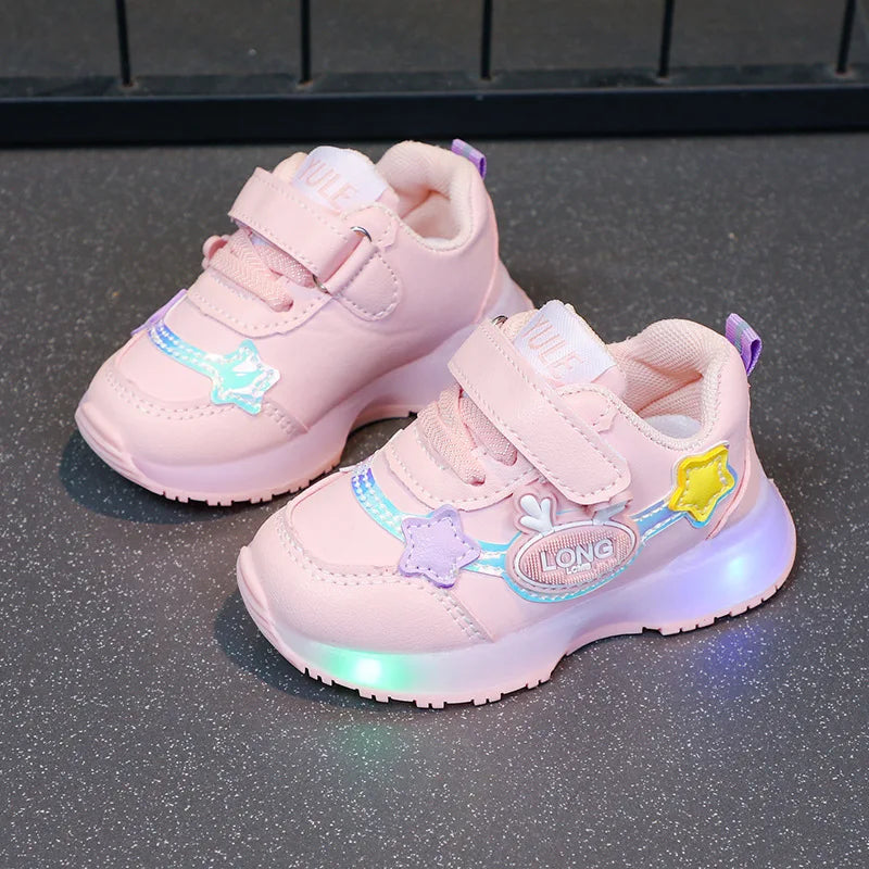 Fashion Kid Sneaker 25autumn New Light Baby Shoe Soft Sole Walking Shoe Trend Boy Shoe Allmatch Kid Shoes Anti Slip Girl Sneaker
