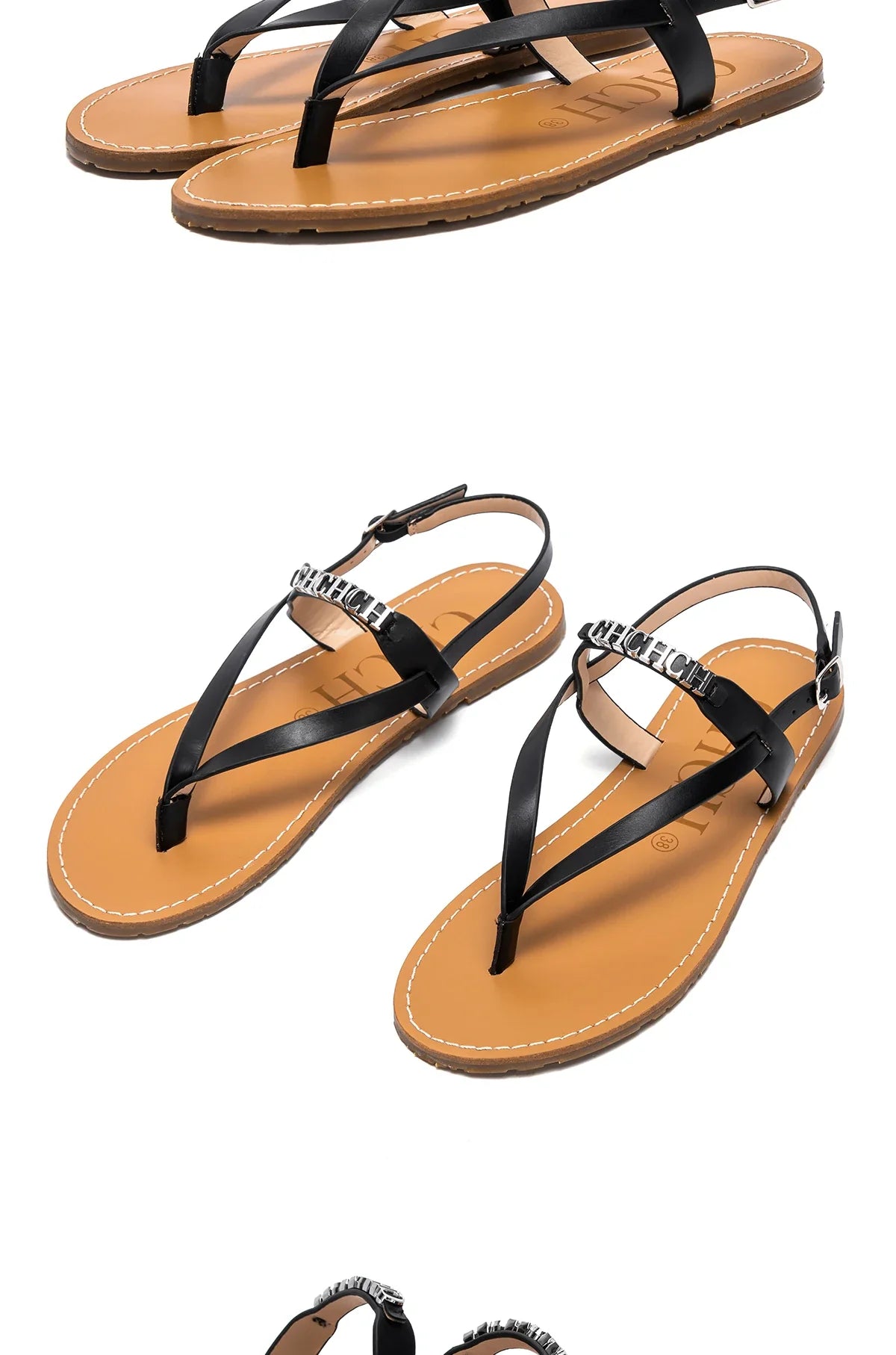 Strap Design Cool and Simple Women's Sandals Fine Workmanship Casual and Versatile Durable Women's Beach Shoes