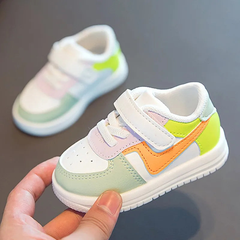 Baby Shoes Infants Boys Girls Childrens Sneakers Kids Baby Shoes Leather Shoes Soft Soles Flat Childrens Sports Shoes Fashion