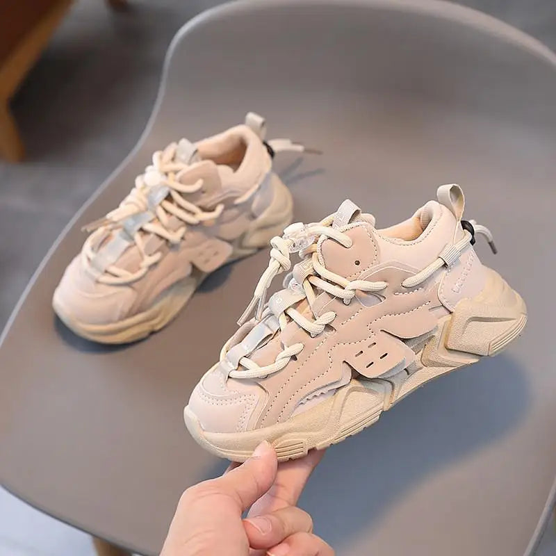 Plush Children Chunky Sneakers Waterproof Boys Sports Shoes Comfortale Arch Support Girls Running Child Footwear