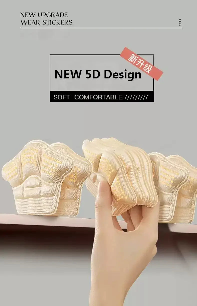 1Pair Heel Stickers Heel Protectors Sneakers Shrinking Size Insoles Anti-wear Feet Shoe Pads Adjust Size Heel Cushion Inserts