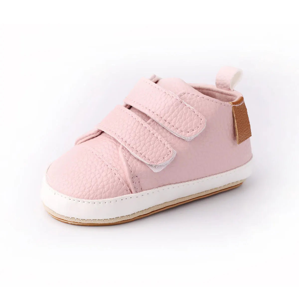 Baby shoes,Spring and Autumn baby shoes 0-1 year old baby shoes Double Velcro casual soft sole non-slip low top toddler shoes