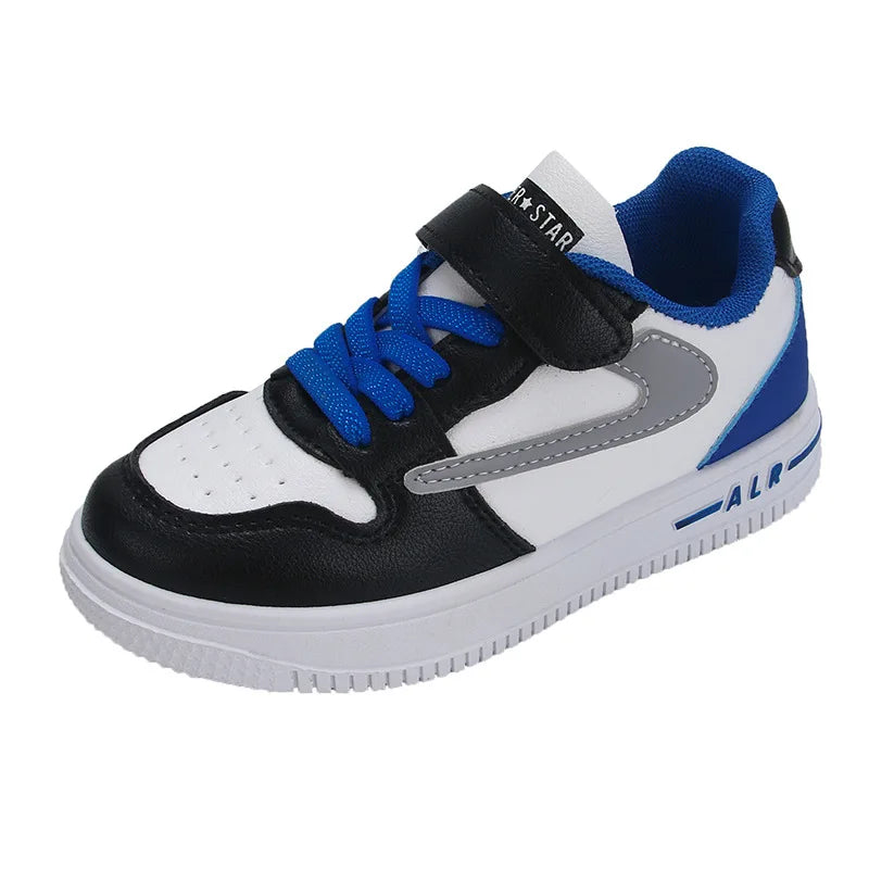 Children's Rotating Button Sports Shoes Breathable Mesh Single Net Shoe Summer New Arrival Middle Large Children Flat Shoes