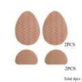 4 pieces of anti slip rubber shoe sole pads - can enhance stability, noise reduction, and protect shoe insoles