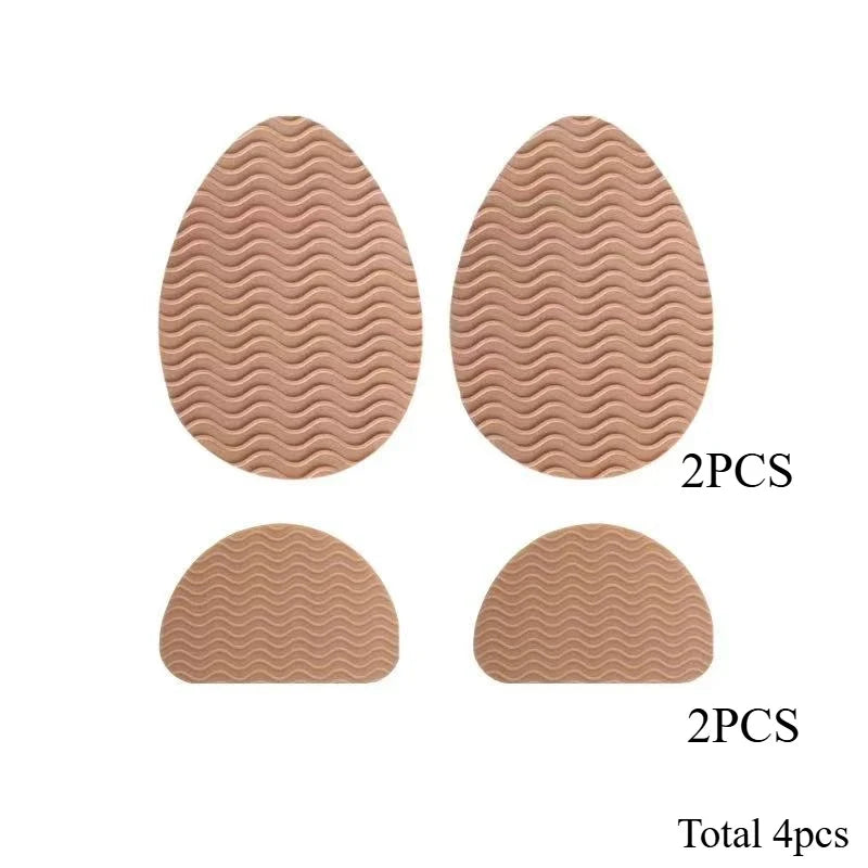 4 pieces of anti slip rubber shoe sole pads - can enhance stability, noise reduction, and protect shoe insoles