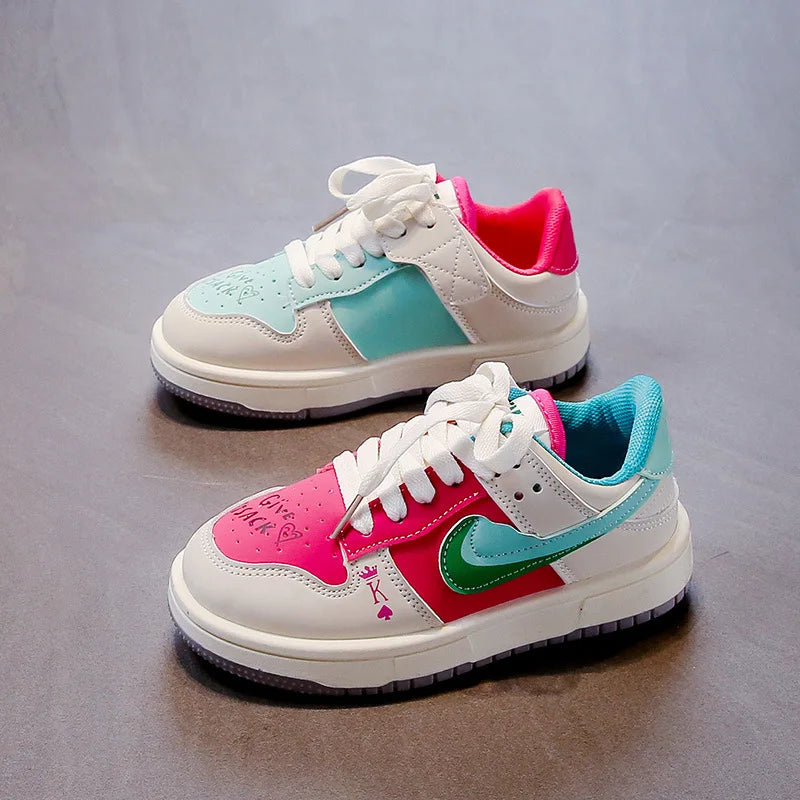 New Children Casual Shoes Four Seasons Kids Single Sneaker Mandarin Ducks Basketball Sports Shoes Boys Girls Sneaker Board Shoes