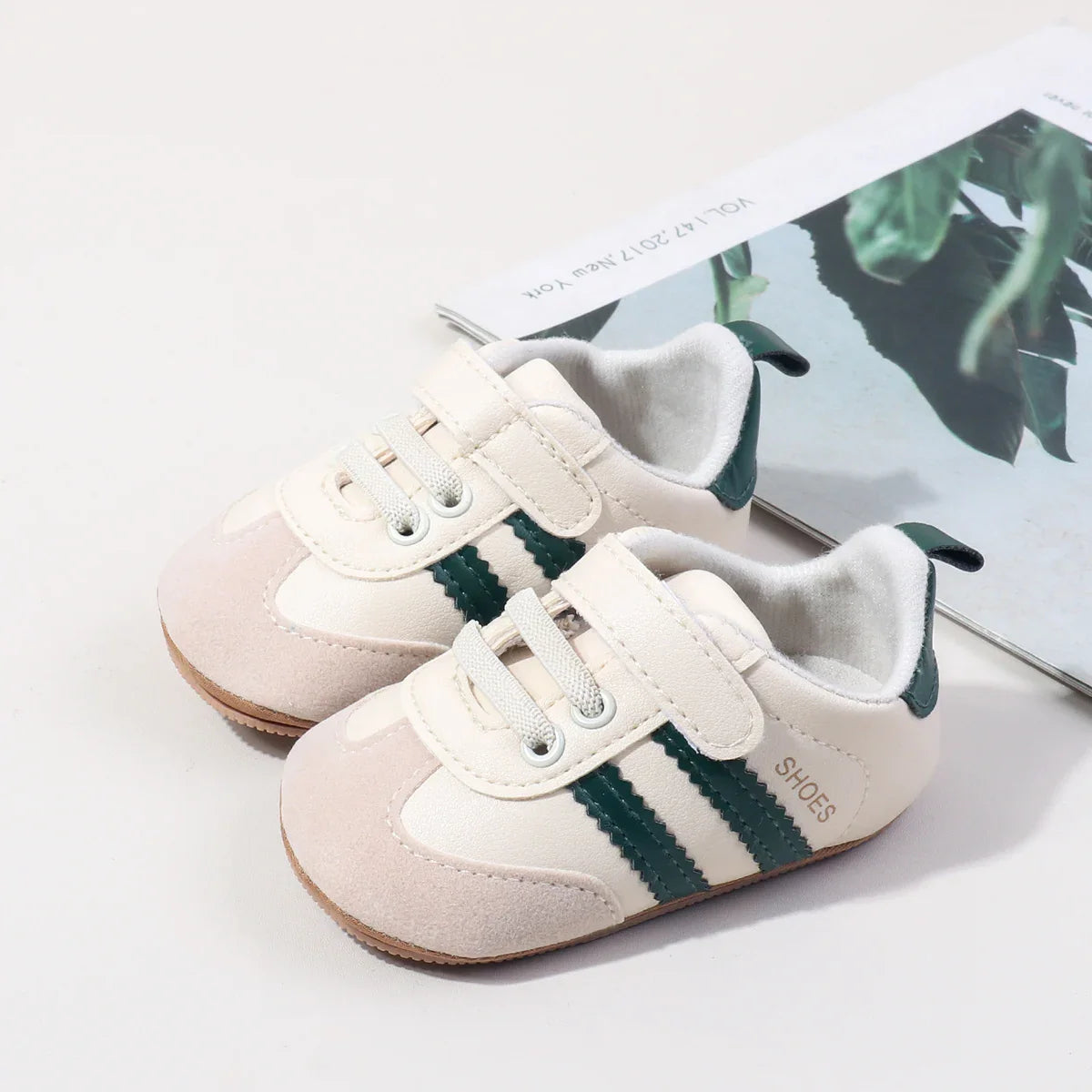 2025 New Style Baby Boys And Girls First Walkers Shoes Classic Striped Anti Slip Sole Soft for Toddlers