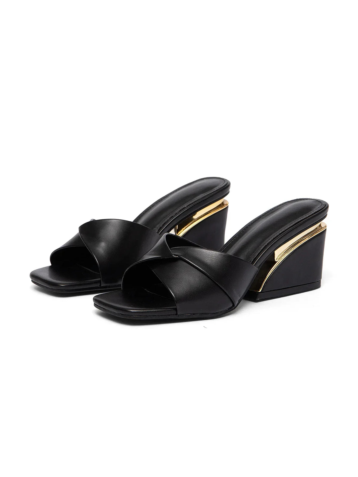 Women's Wedge Shoes 2026 Summer New Closed Toe Square Toe Casual Platforms Sandals Fashion Versatile Comfortable High Heels