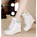 Korean Style Women's Shoes with Hidden Wedge Heel